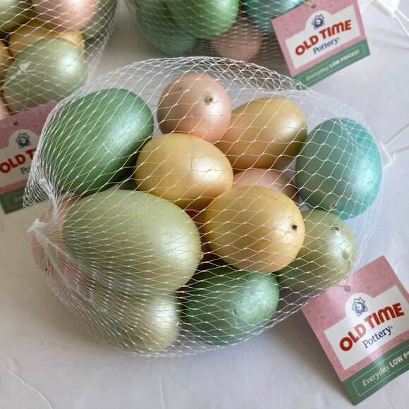 Three Bags of 14 Each Satin Eggs Decor Crafts New in packages - Picture 2 of 2